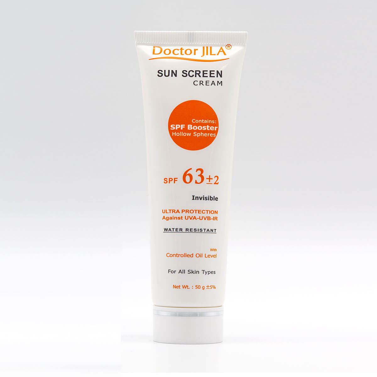 کرم ضد آفتاب بیرنگ SPF63 دکتر ژیلا