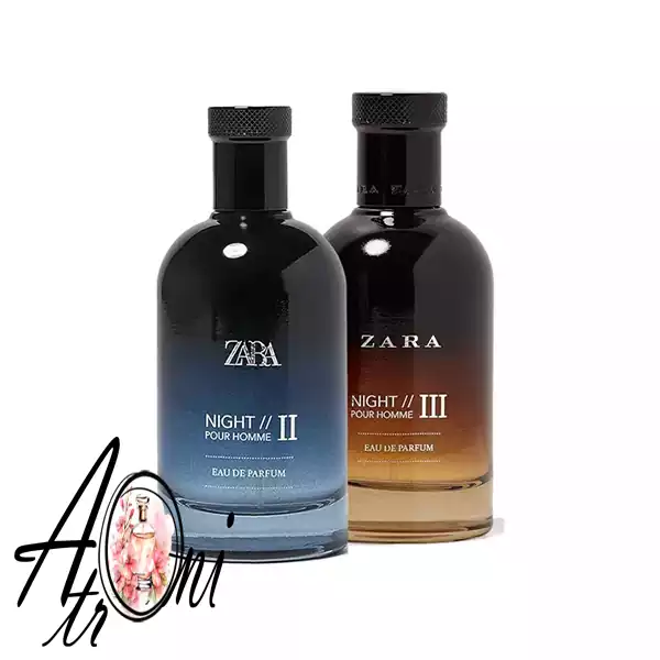 عطر ادکلن زارا نایت دو و سه (دو قلو) | ZARA NIGHT POUR HOMME II + III