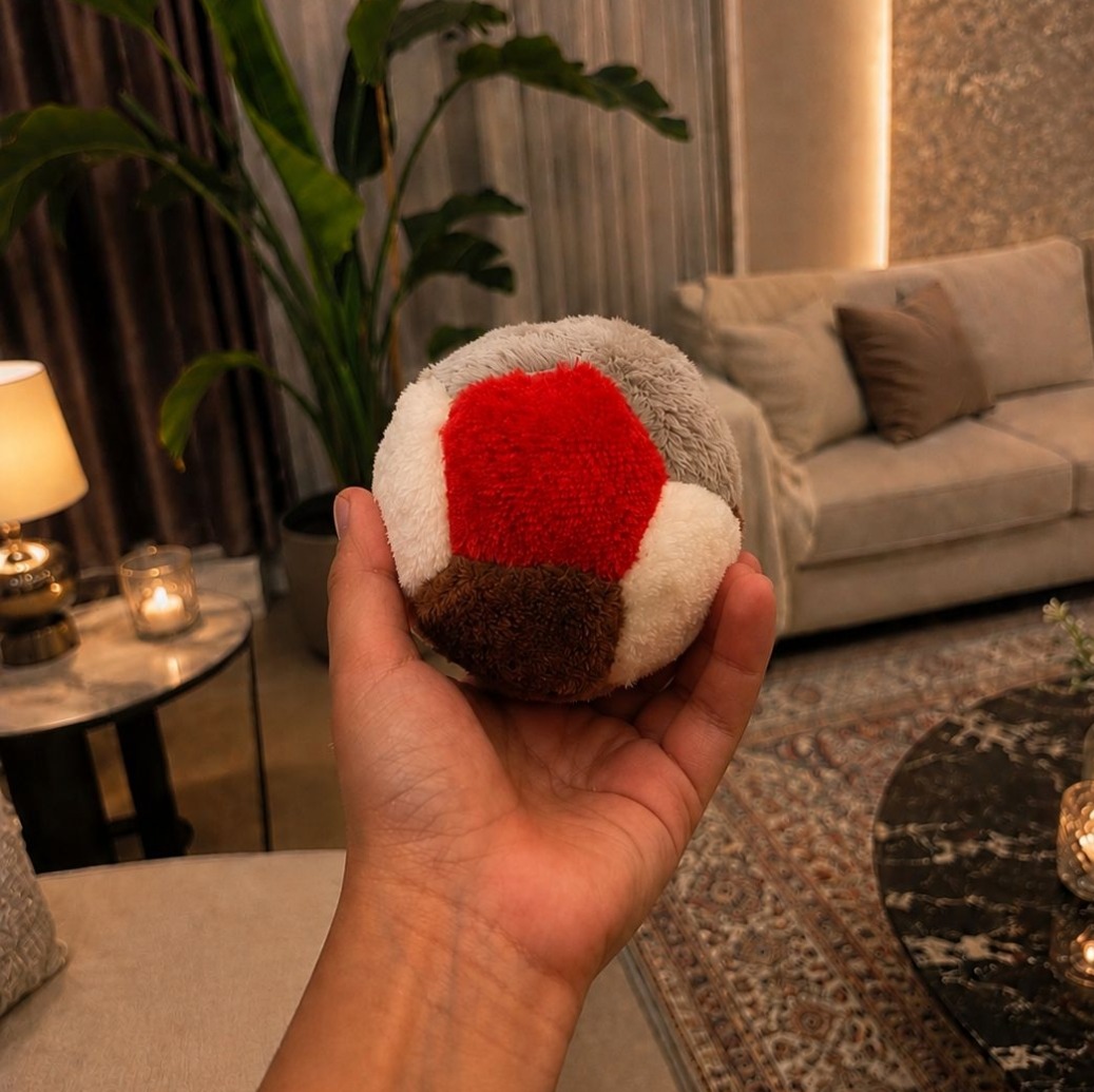 توپ پارچه ای مخملی اپارتمانی