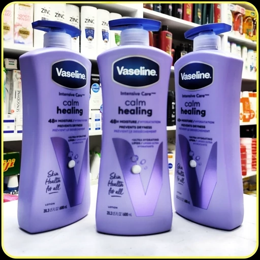 لوسیون بدن وازلین Intensive Care Calm Healing کالم هیلینگ 600 میلیلیتر | Vaseline Calm Healing Body Lotion