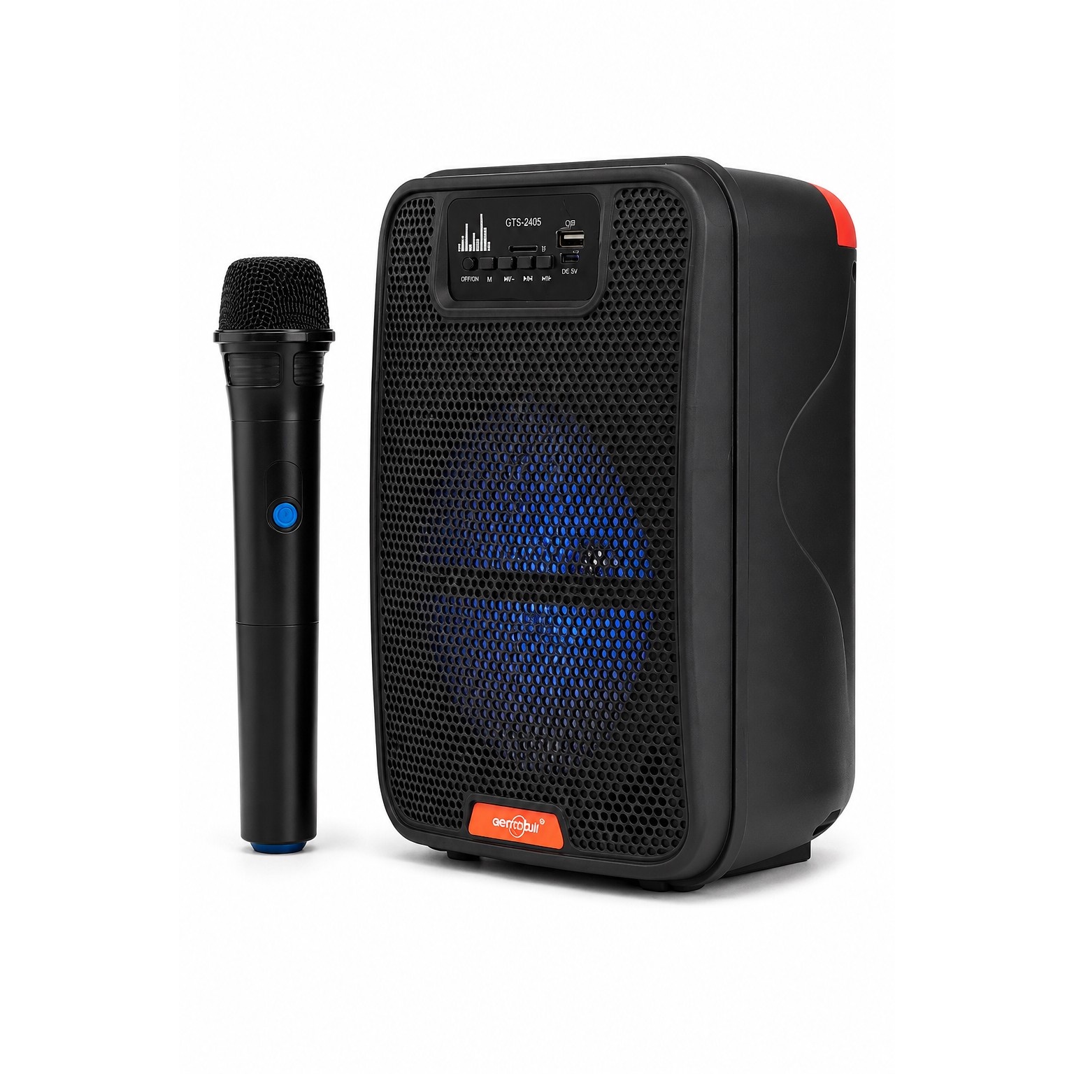 اسپیکر قابل حمل GREATNICE مدل GTS-2405 به همراه میکروفون اختصاصی، درایور 6.5 اینچی و قابلیت رقص نور