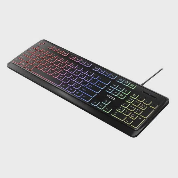 کیبورد چندرسانه ای تسکو مدل TK 8046 با نور پس زمینه LED ( اصلی ) با گارانتی 12 ماهه تسکو