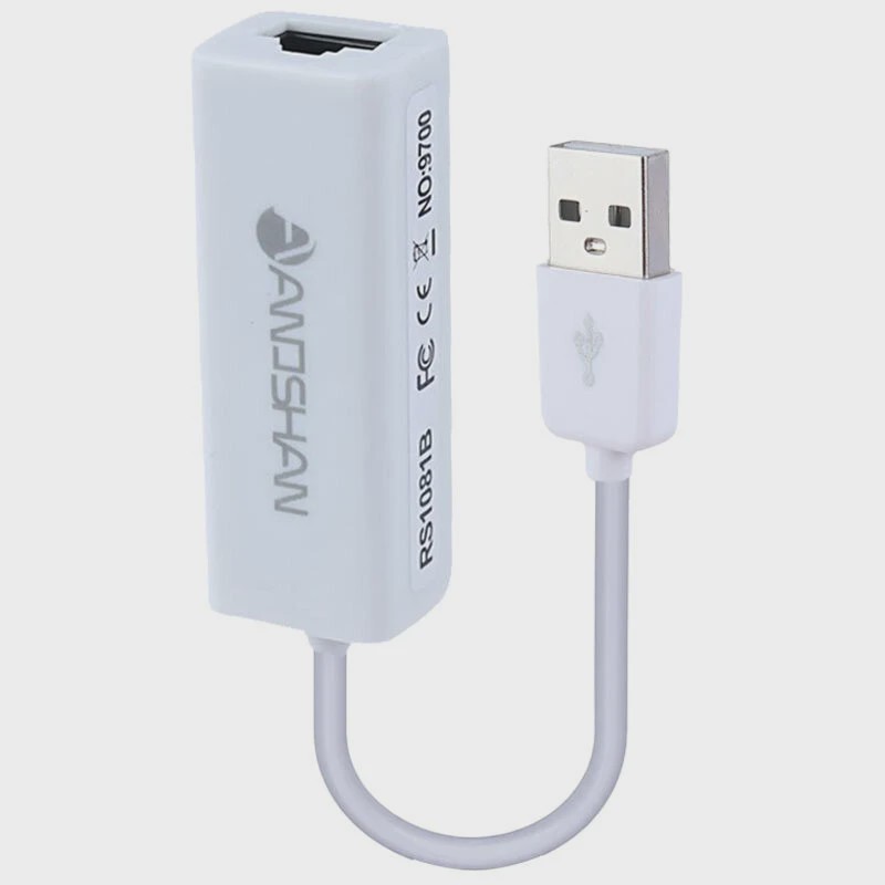 تبدیل USB به LAN انوشان مدل A-822 ( اصل ) با گارانتی 12 ماهه شرکتی