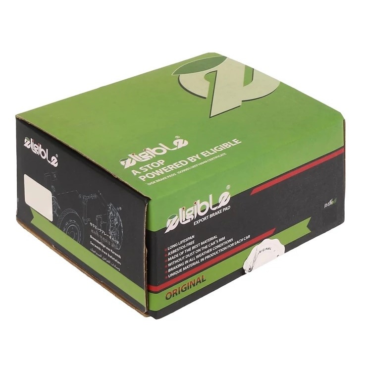لنت ترمز نائو سرامیکی عقب پژو 207 (بعد از 96) (رانایی) الیجیبل (Eligible Nao Ceramic)