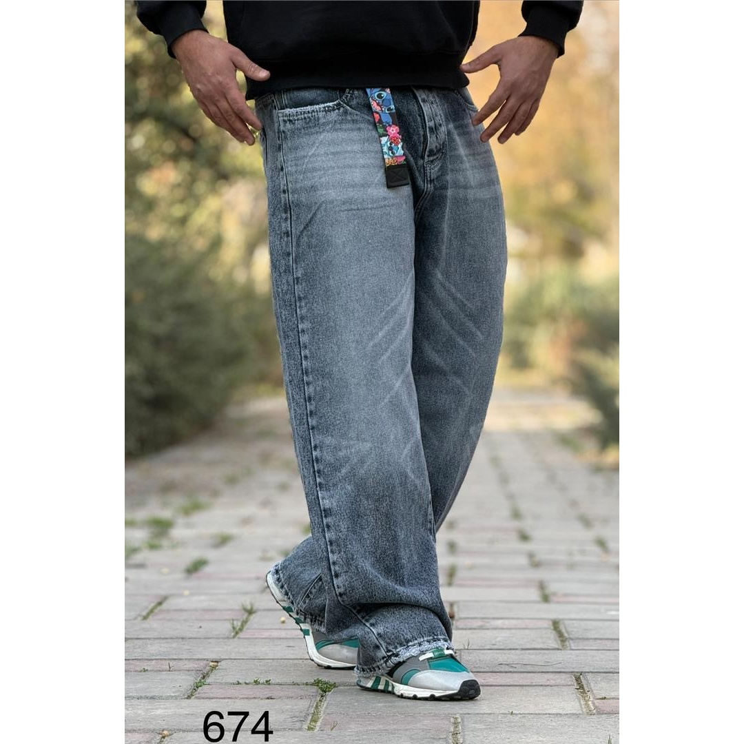 شلوار جین بگ مردانه کد 674