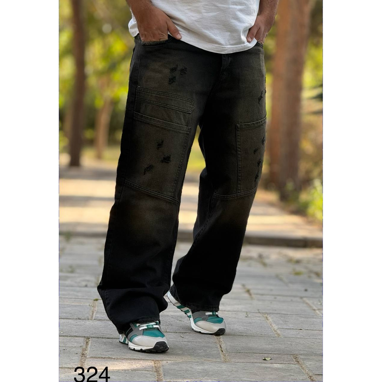 شلوار جین بگ مردانه کد 324