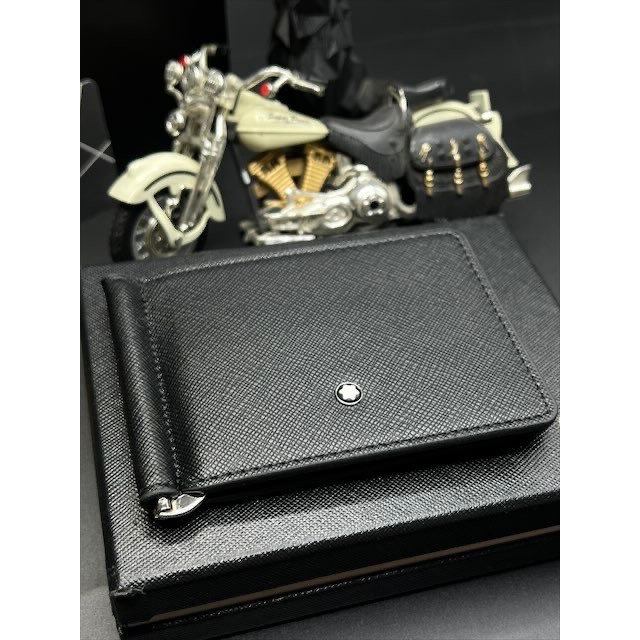 کیف کارت جاکارتی مون بلان طرح چرم لیزری مدل مانی کیپر گیره اسکناس دار مستر جعبه دار