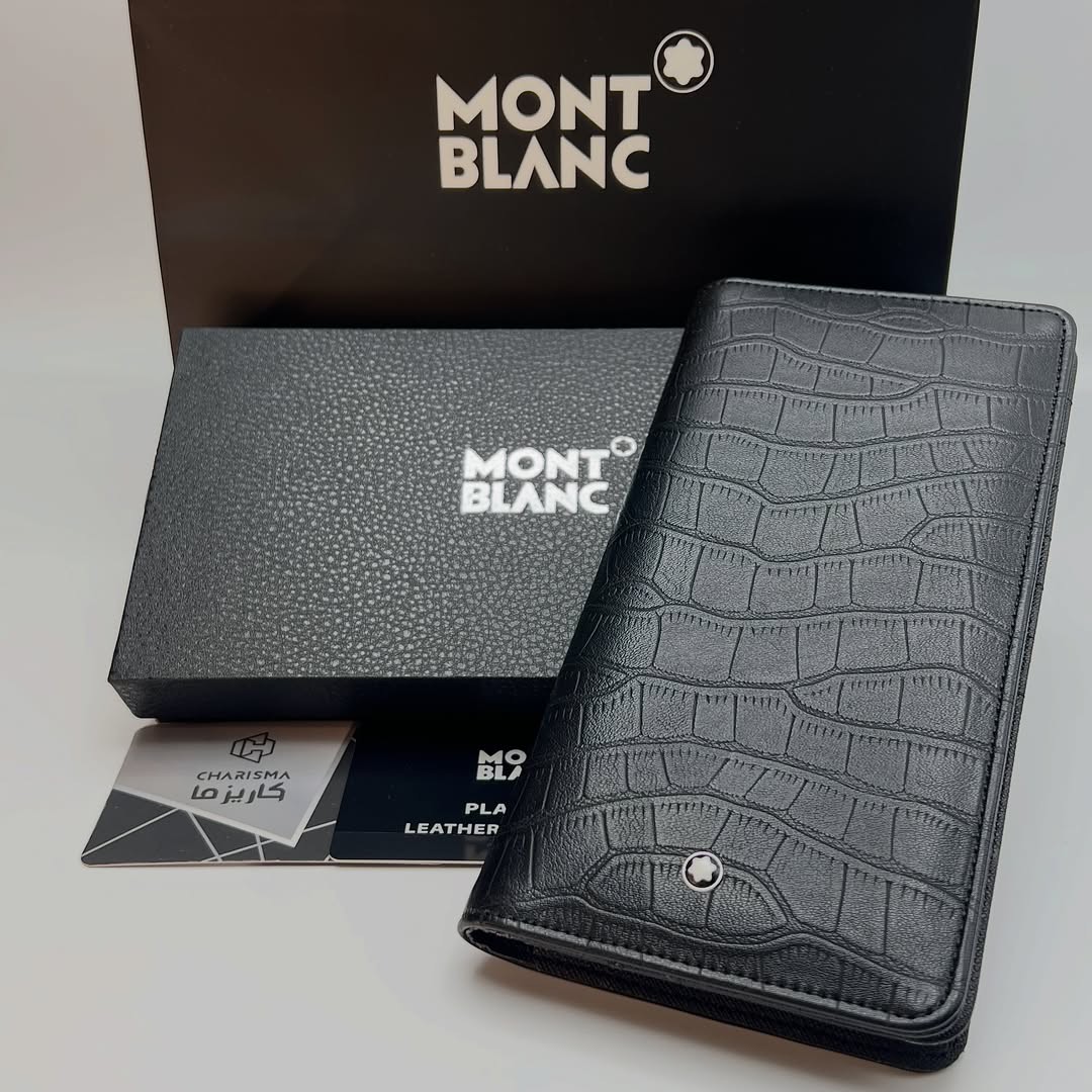 کیف پول پالتویی مون بلان کیف پول کتی چرم مردانه MONTBLANC