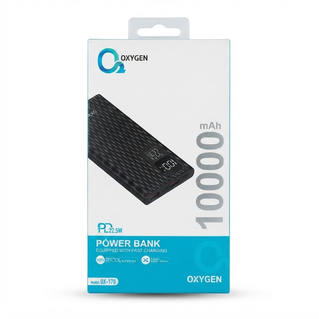 پاور بانک فست اکسیژن OXYGEN OX-170 10000mAh 22.5W