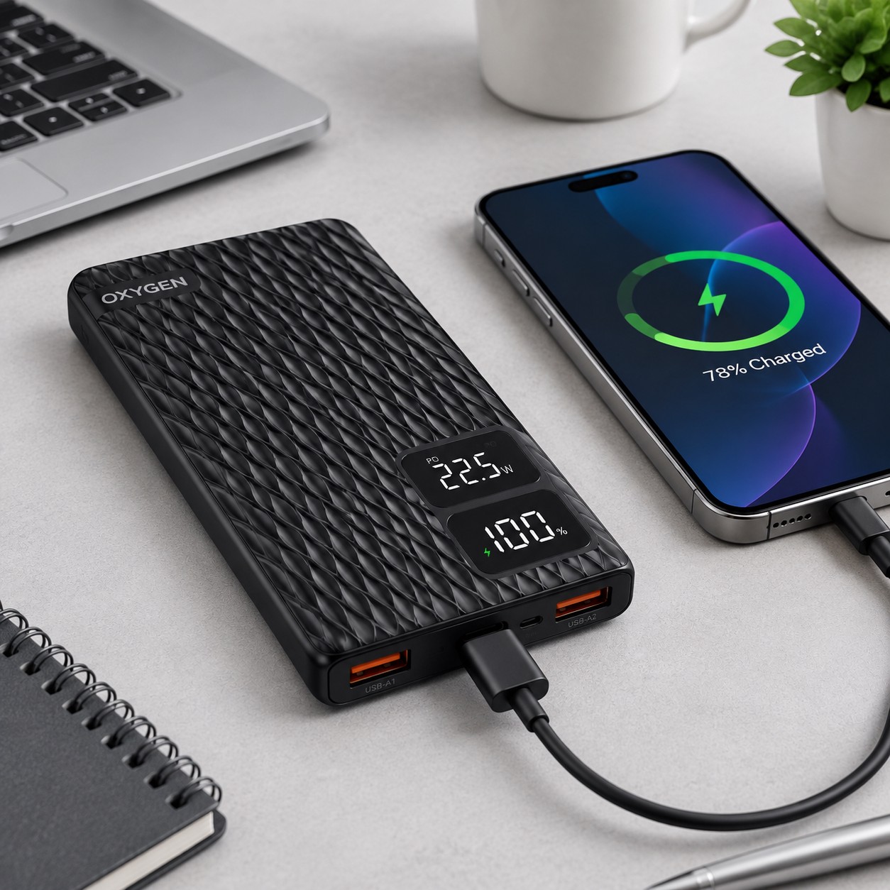پاور بانک فست اکسیژن OXYGEN OX-170 10000mAh 22.5W