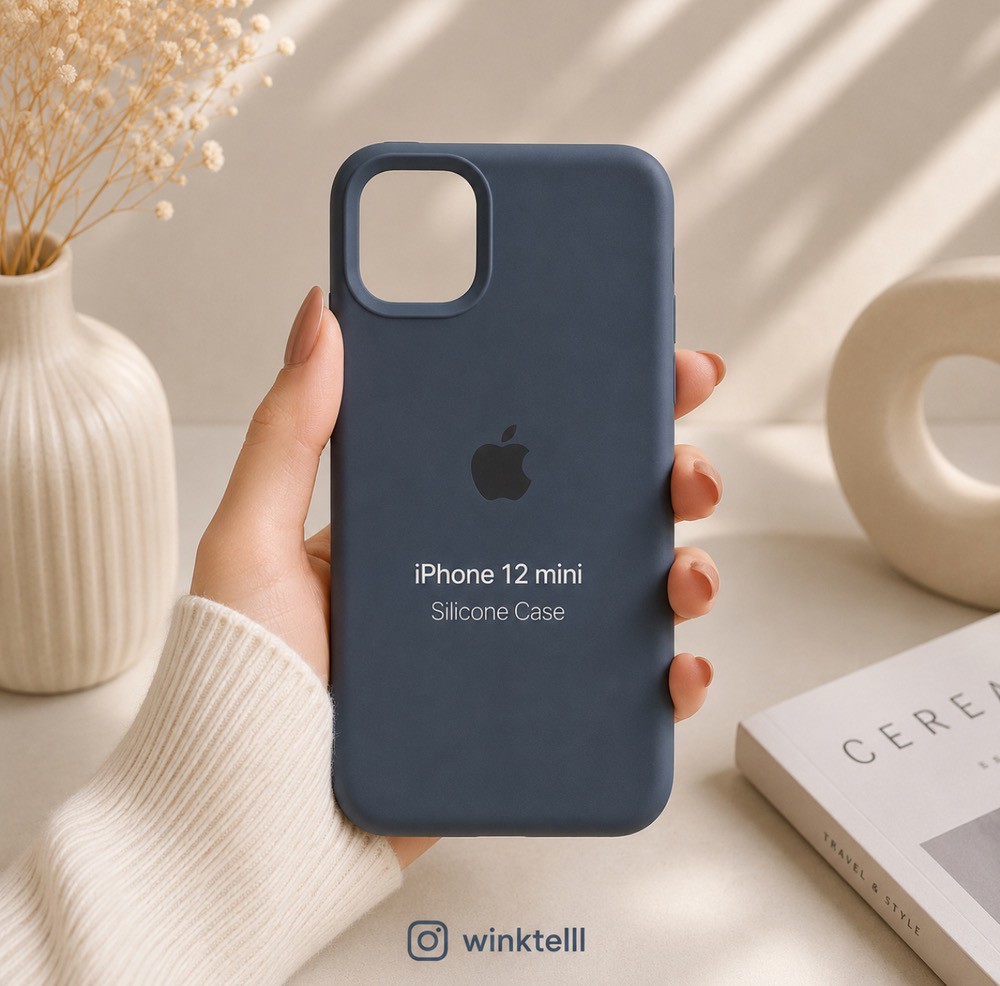 قاب کاور گارد سیلیکونی اورجینال پاک کنی رنگ در گفتگو آیفون12مینی آیفون 12 مینی iphone12mini iphone 12 mini