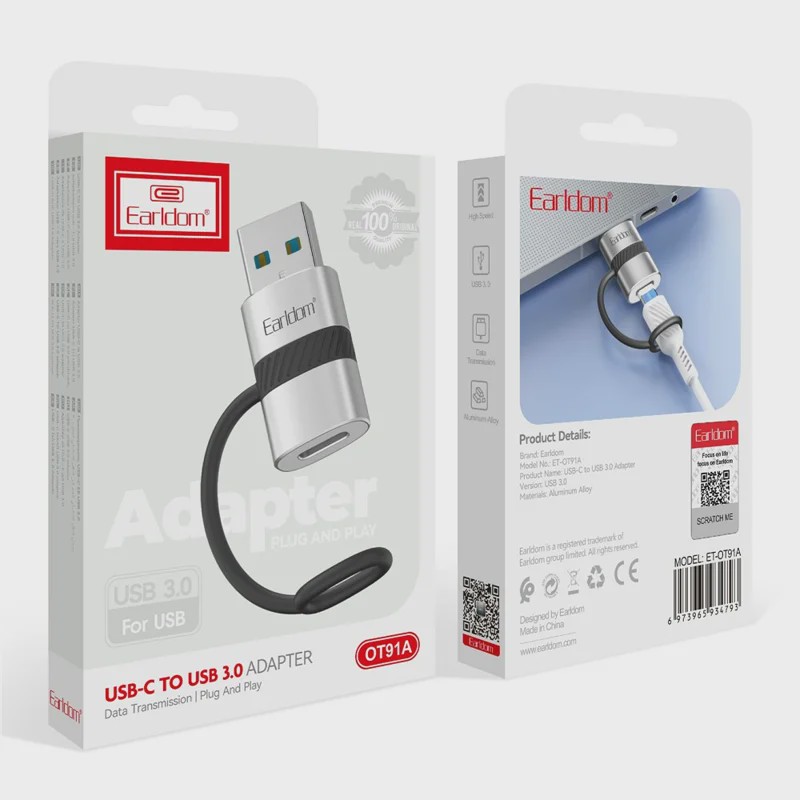 تبدیل Earldom ET-OT91A Type-C To USB3.0 OTG
