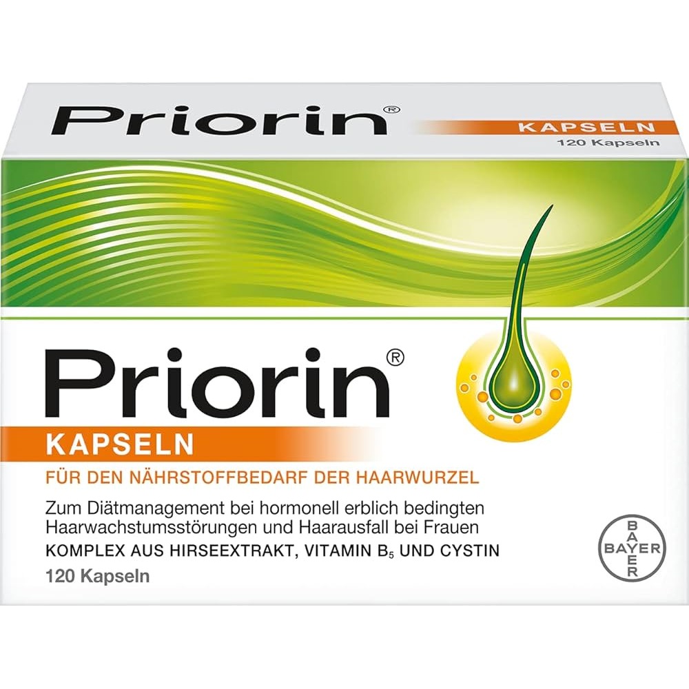 کپسول تقویت مو ضد ریزش مو پریورین priorin اصلی ساخت المان