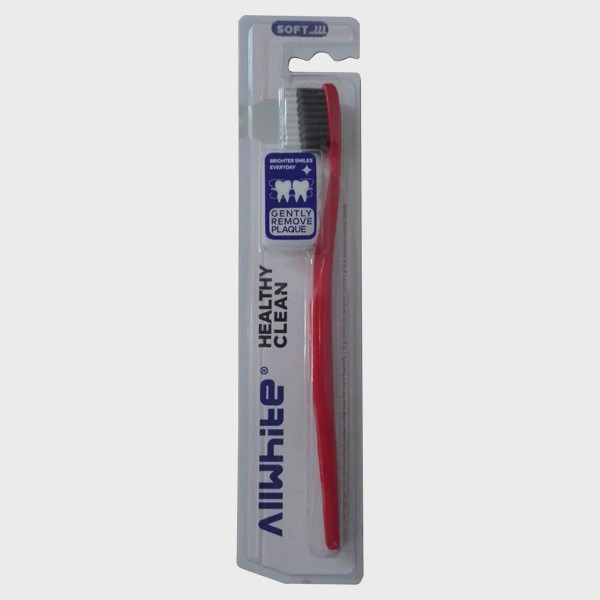 مسواک آل وایت مدل Healthy Clean با برس نرم Allwhite Soft Healthy Clean Toothbrush
