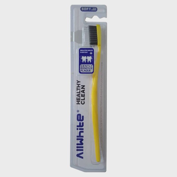 مسواک آل وایت مدل Healthy Clean با برس نرم Allwhite Soft Healthy Clean Toothbrush