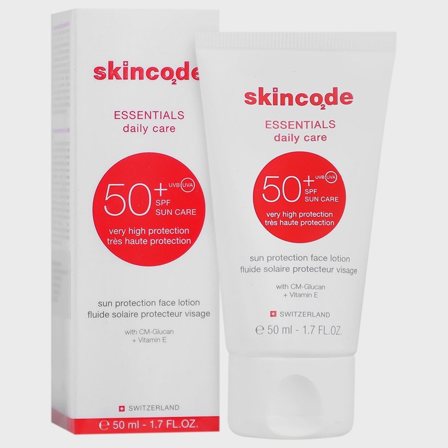 لوسیون ضد آفتاب صورت SPF50 50 میلی لیتر اسکین کد Sun Protective Face Lotion SPF50 SkinCode