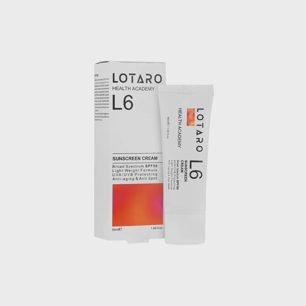 کرم ضد آفتاب و ضد چروک لوتارو ال6 L6 Anti Wrinkle Sunscreen Cream Lotaro