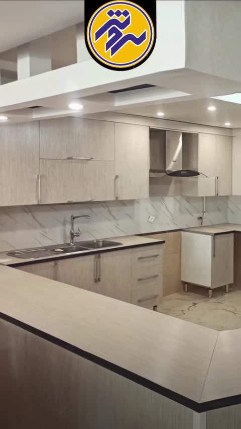 برچسب کابینت و دیوار ، طرح بتونی توسی کد 4515 عرض 90