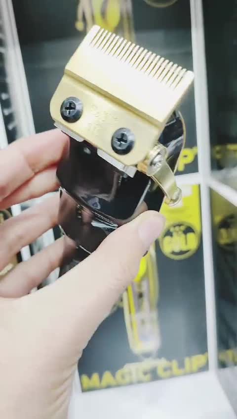 اشین اصلاح شارژی وال مجیک کلیپ گلد سفارش اروپا و آمریکا Wahl Gold Magic Clip روی تیغه وال و USA حک شده