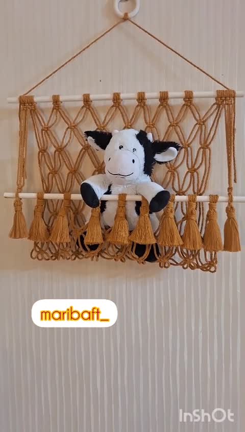 هولدر عروسک مکرومه بافی 