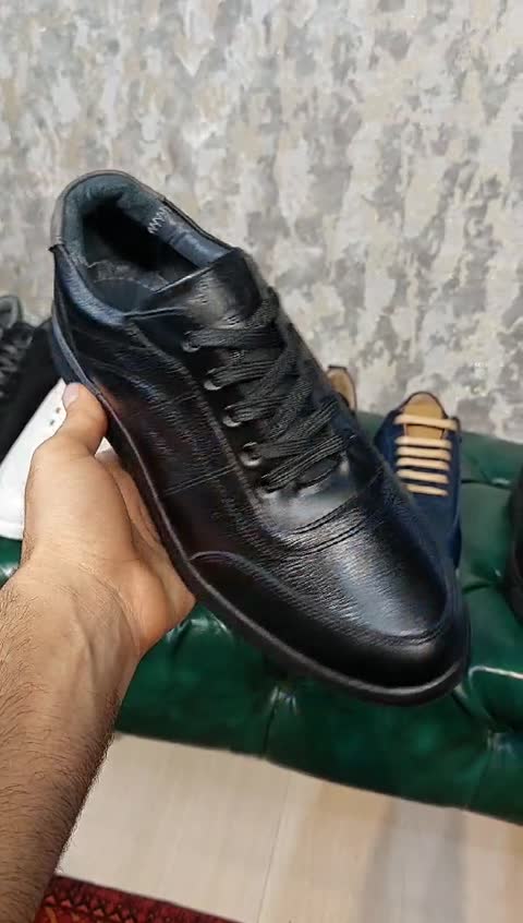 کفش مردانه تمام چرم طبیعی مدل T10