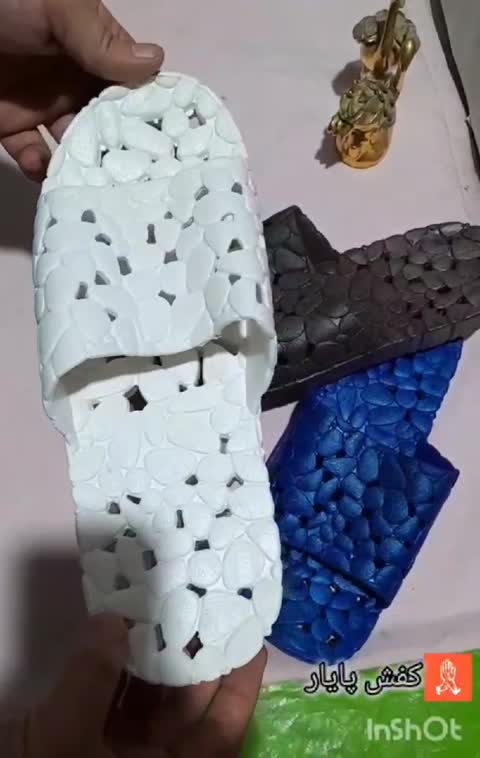 دمپایی حمام و استخر ژله ای سوراخ دار