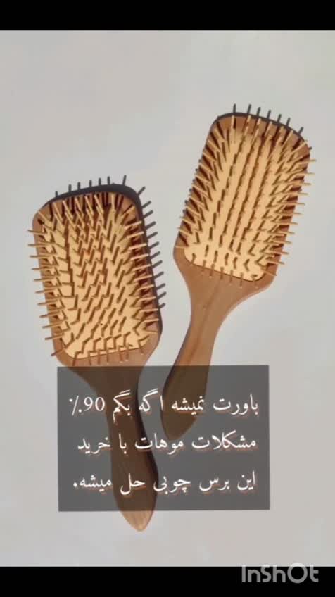 برس موی چوبی 