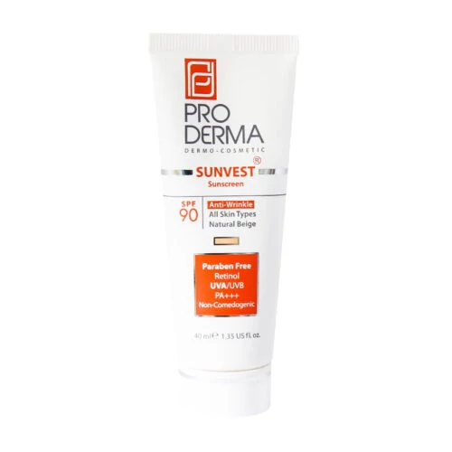 ضدآفتاب SPF90 بژ طبیعی پرودرما