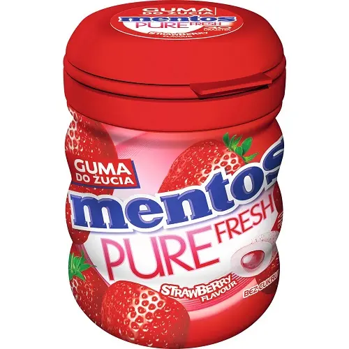 آدامس بدون قند منتوس Pure Fresh با طعم توتفرنگی