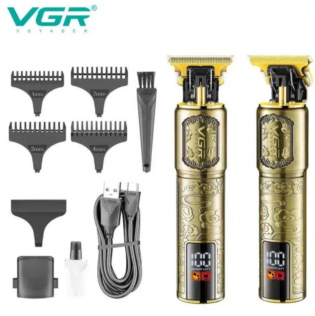 ماشین اصلاح سر صورت بدن خط زن صفر زن برند وی جی آرVGR مدل V- 073 تمام فلز با کیفیت بالا vgr