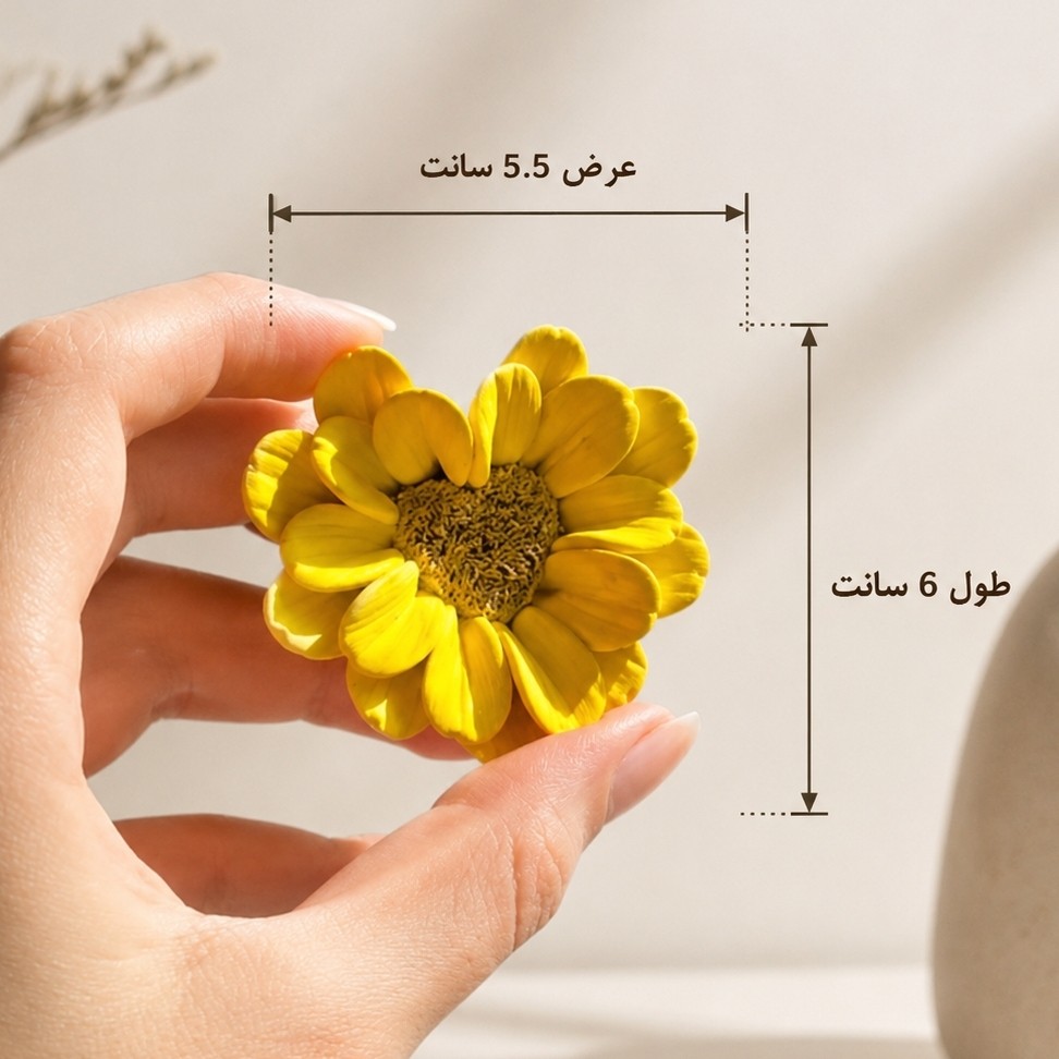 قالب سیلیکونی گل بابونه قلبی