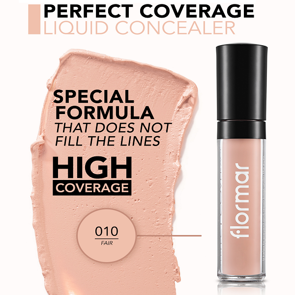 کانسیلر مایع فلورمار Perfect Coverage 010 Fair حجم 5 میلیلیتر