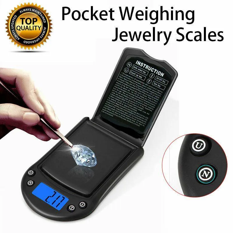 ترازو حساس جیبی KL-07 ظرفیت 500 گرم دقت 0.01 گرم