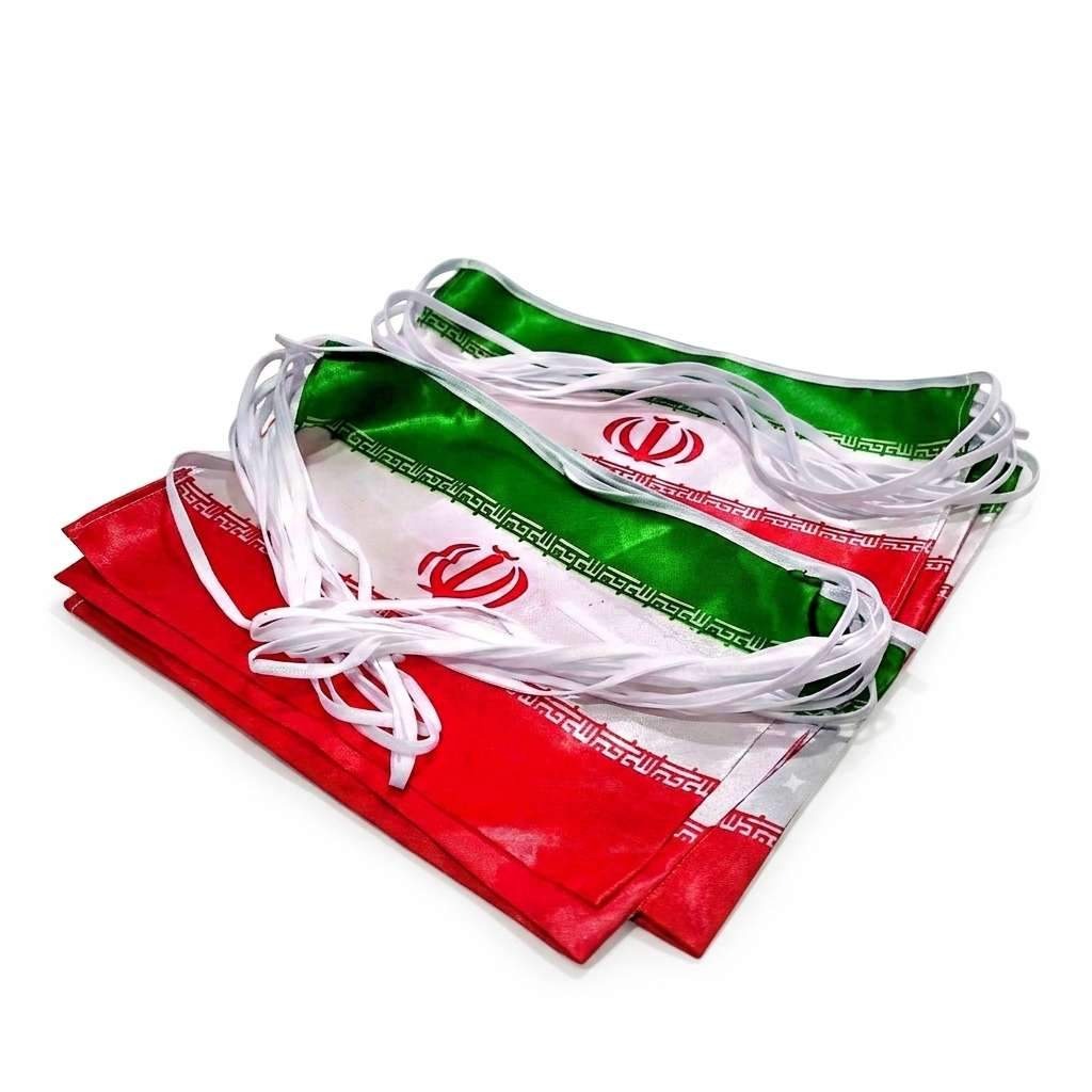 ریسه پرچم پارچه ای طرح ایران 