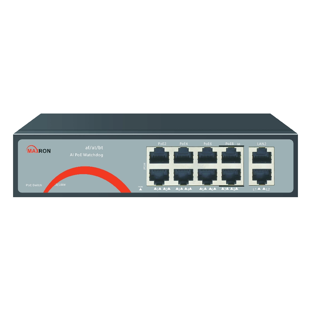 سوئیچ 8 پورت مکسرون مدل MSW-3008FP-2FL-120I-V2