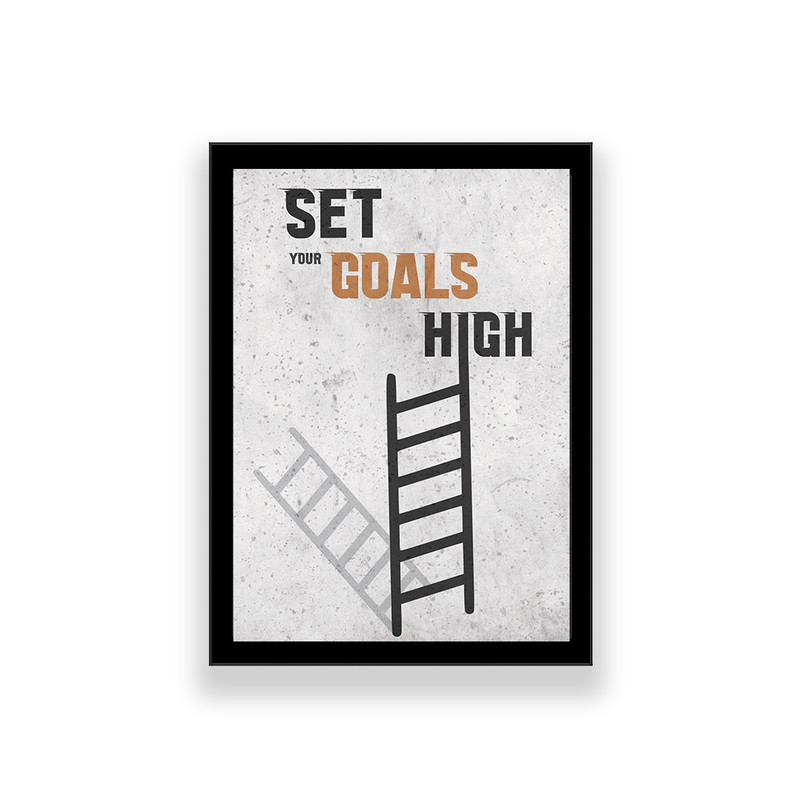 تابلو طرح انگیزشی مدل set your goals high