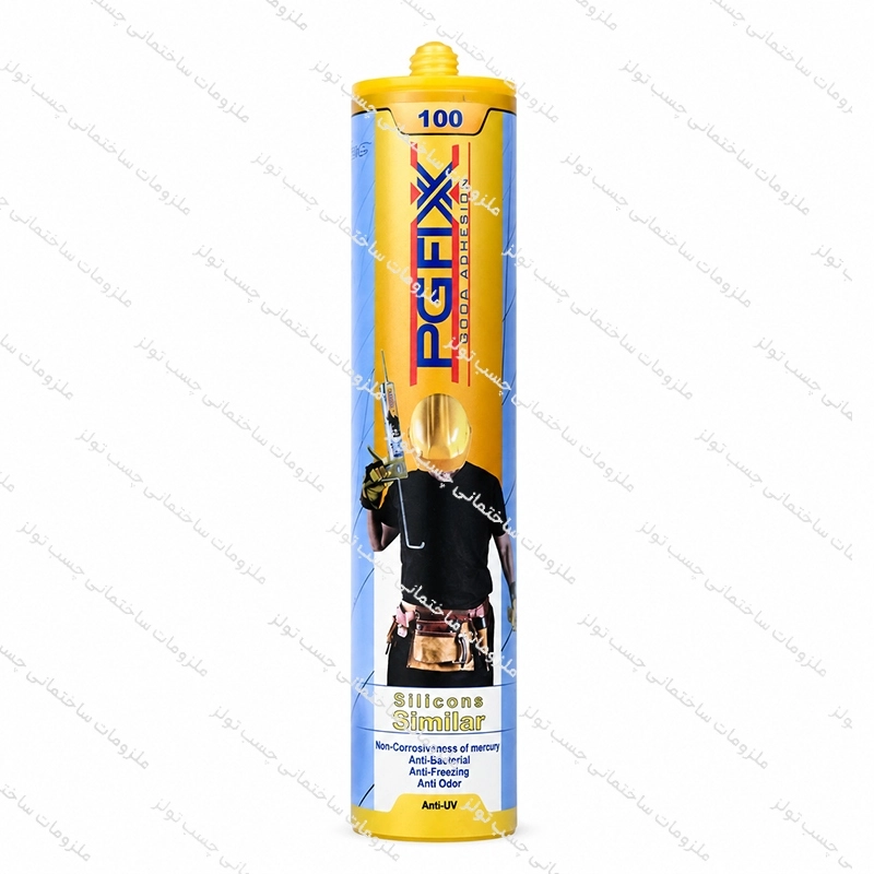 چسب سیلیکون سیمیلار PG FIX 100 شفاف 280 گرم کد CH114