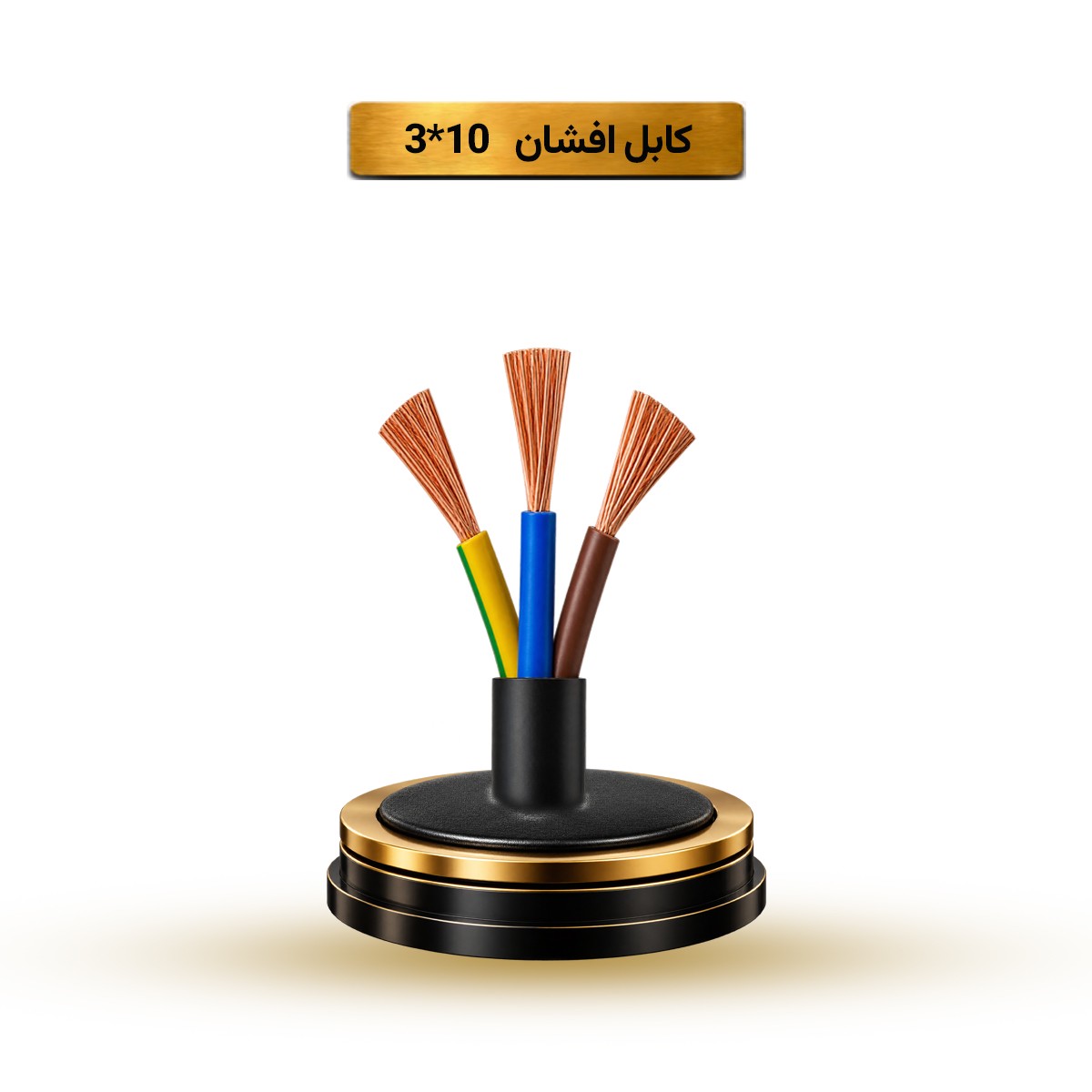 کابل افشان 10*3 آریا ممتاز خراسان بسته بندی 100 متری