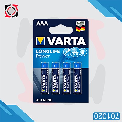 باطری نیم قلمی VARTA آلکالین لانگ لایف پاور 4 عددی