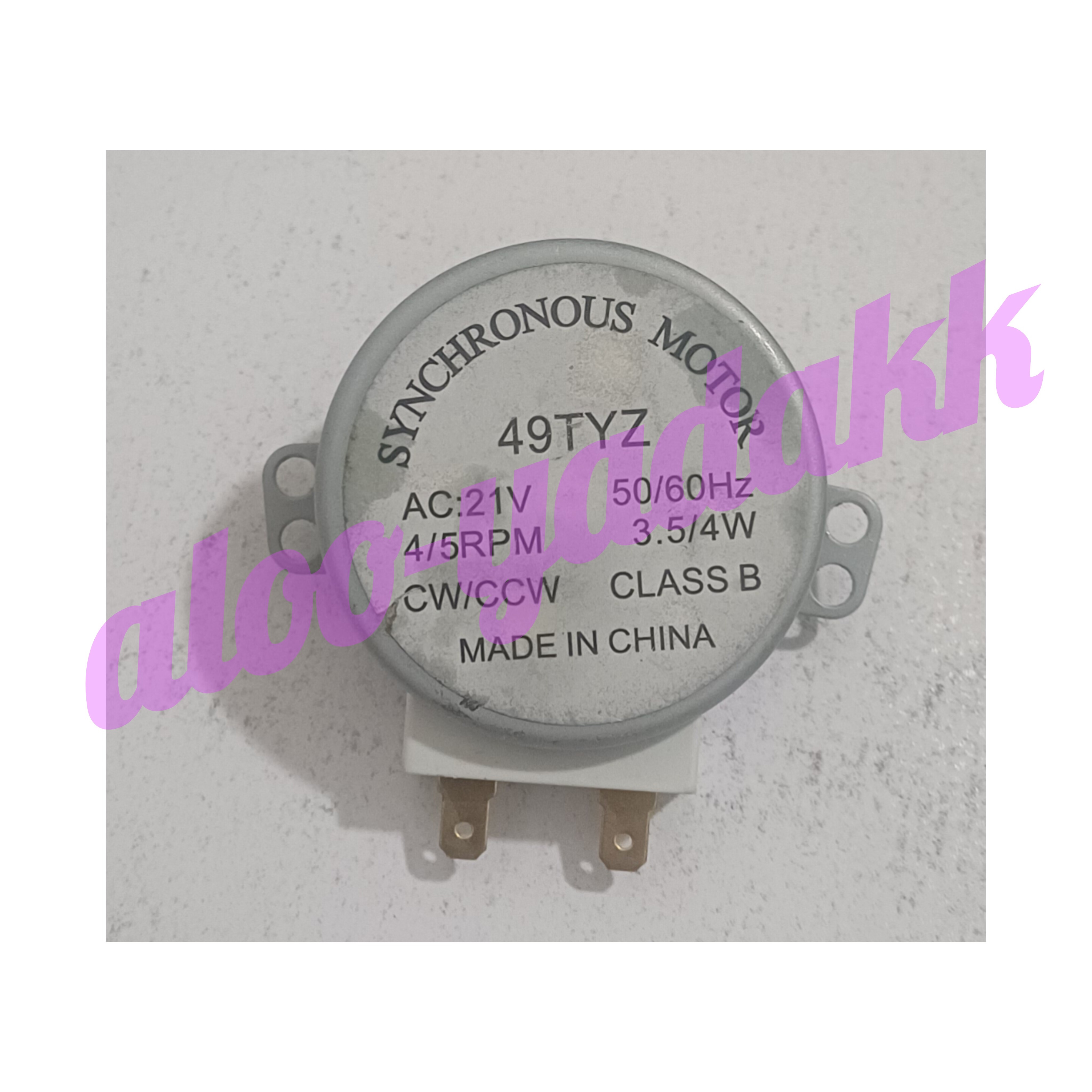 موتور گردون مایکروفر مدل 49TYZ 21V، 4 5RPM