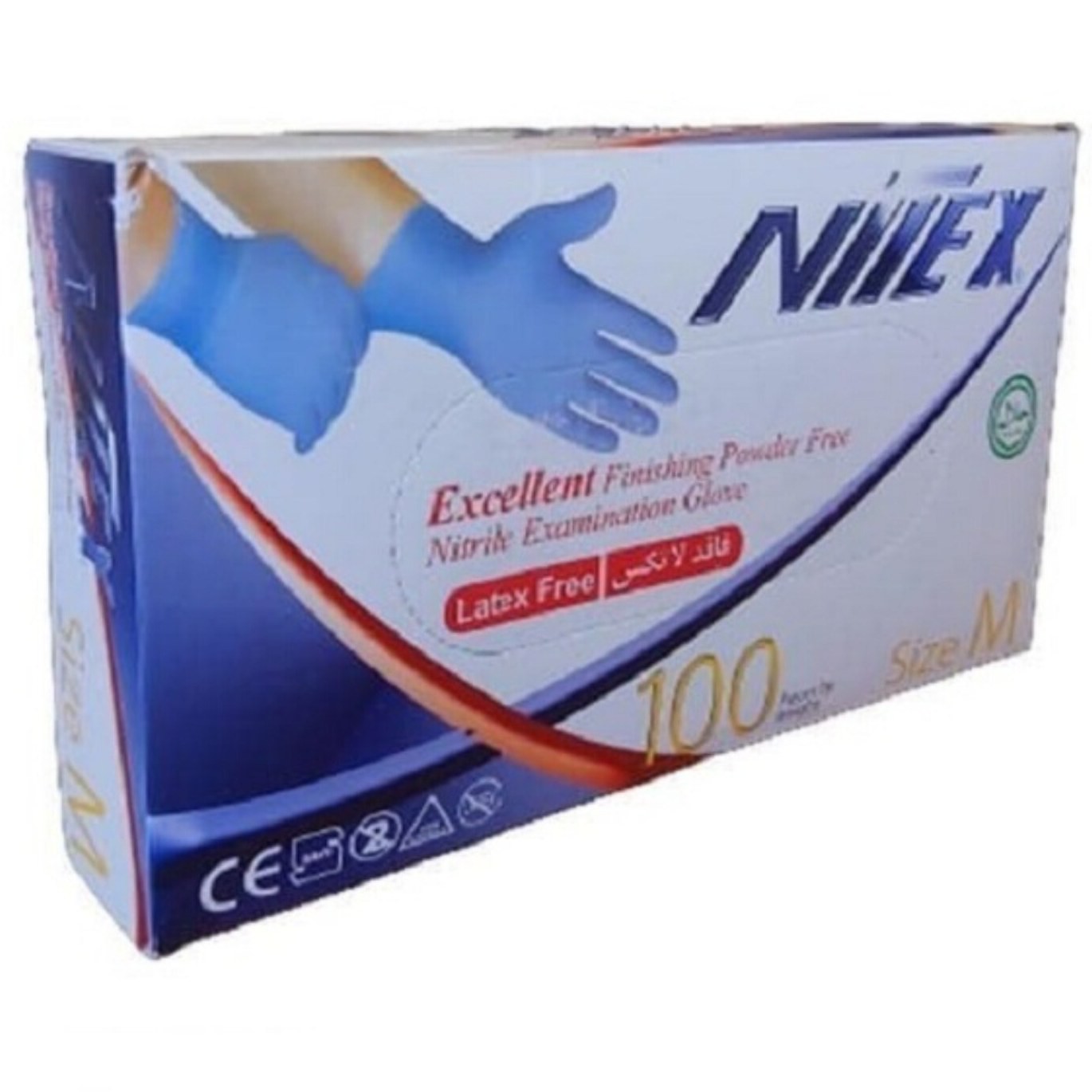 دستکش نیترین نیتکس (20بسته ی ) 100 عددی مدیوم