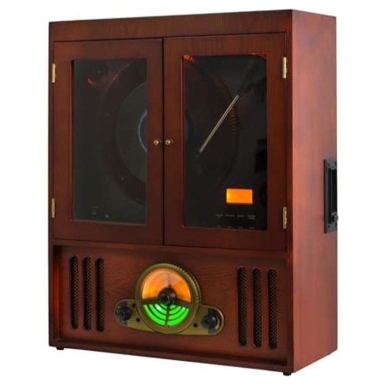 گرامافون مجستیک مدل TT40 چوبی با رادیو AM FM