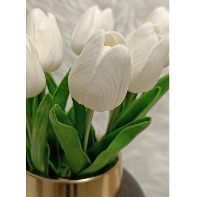 گل مصنوعی مدل لاله لمسی وارداتی کیفیت درجه1 (1عددی)