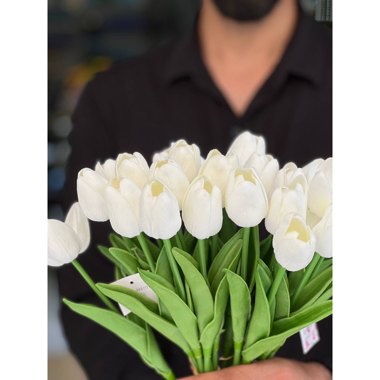 گل مصنوعی مدل لاله لمسی وارداتی کیفیت درجه1 (1عددی)