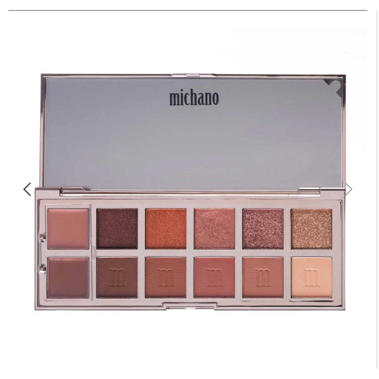 پالت سایه 12 رنگ DUSTY ROSE میچانو MICHANO Eyeshadow Palette
