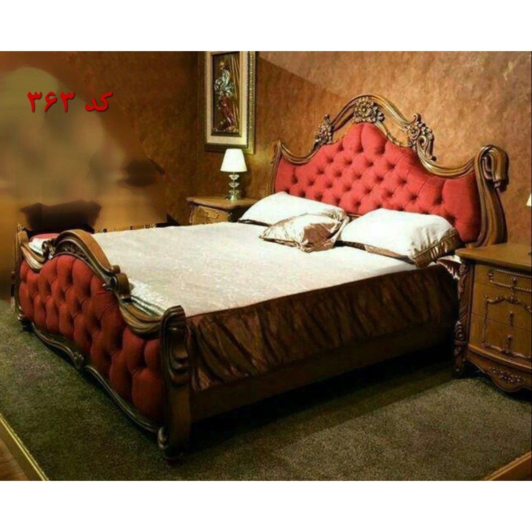 سرویس خواب 2نفره کلاسیک کد 222 با کفی جکدار