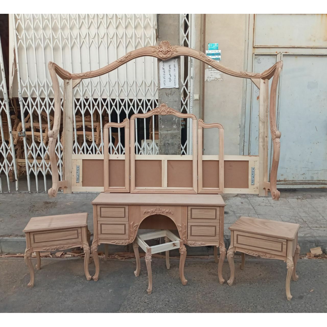 سرویس خواب 2نفره کلاسیک کد 70 با کفی جکدار