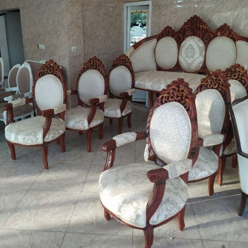 مبل کلاسیک 9 نفره جلومبلی و عسلی کد 5893