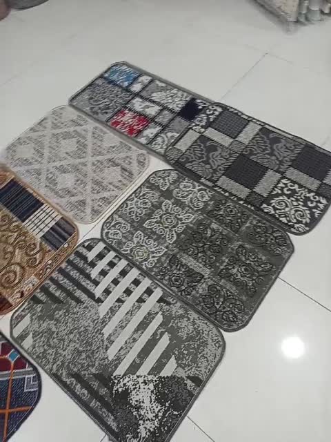 پادری گلیم ماشینی طوسی نقره ای دودی سرمه ای