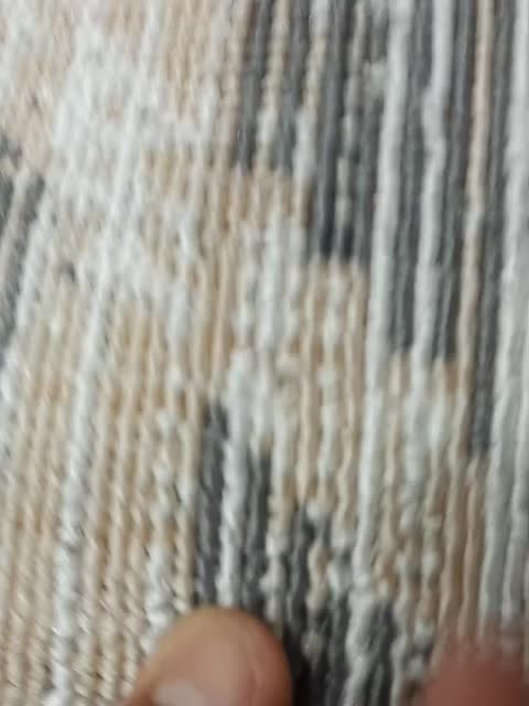 پادری روپله ای گلیم گره ای کرم نسکافه ای